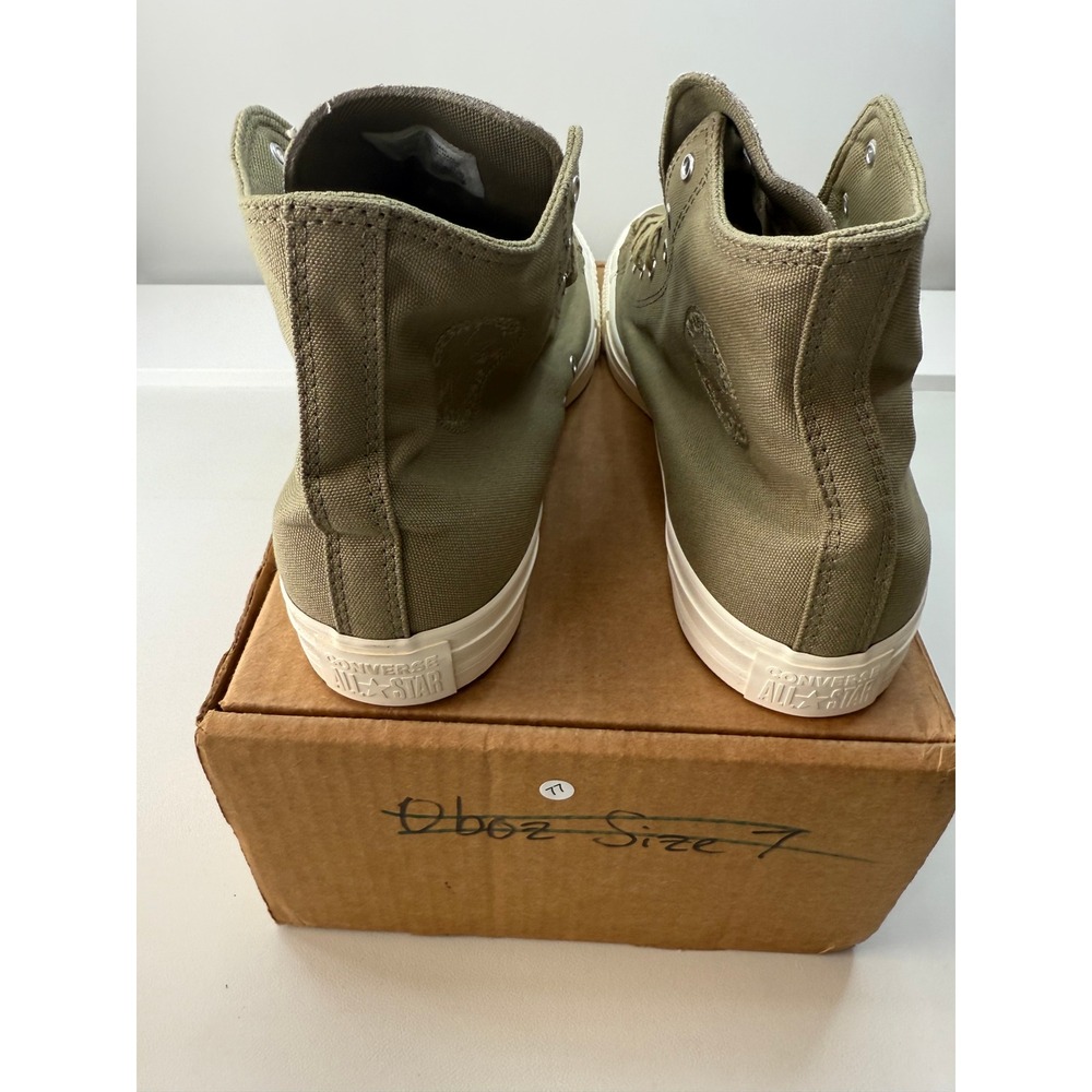 Converse High Top Sneakers Olive Green with Cream Sole - Picture 7 of 8